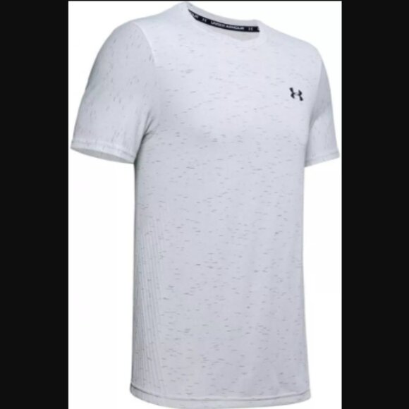 Under Armour UA Seamless Short Sleeve T Shirt Shade Silver Gray Size M - Picture 5 of 12